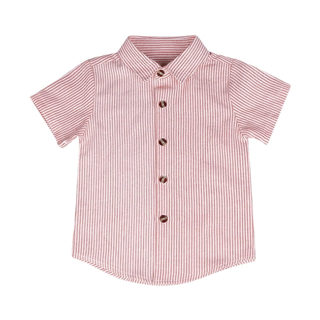 Chemisier et Chemise à Manches Courtes Col Rabattu, Chemises pour Enfants Manches Courtes Graphique Chemise Fine Unie Décontractée pour Garçon de 3-11 Ans Chemise à Manches Courtes pour Enfants