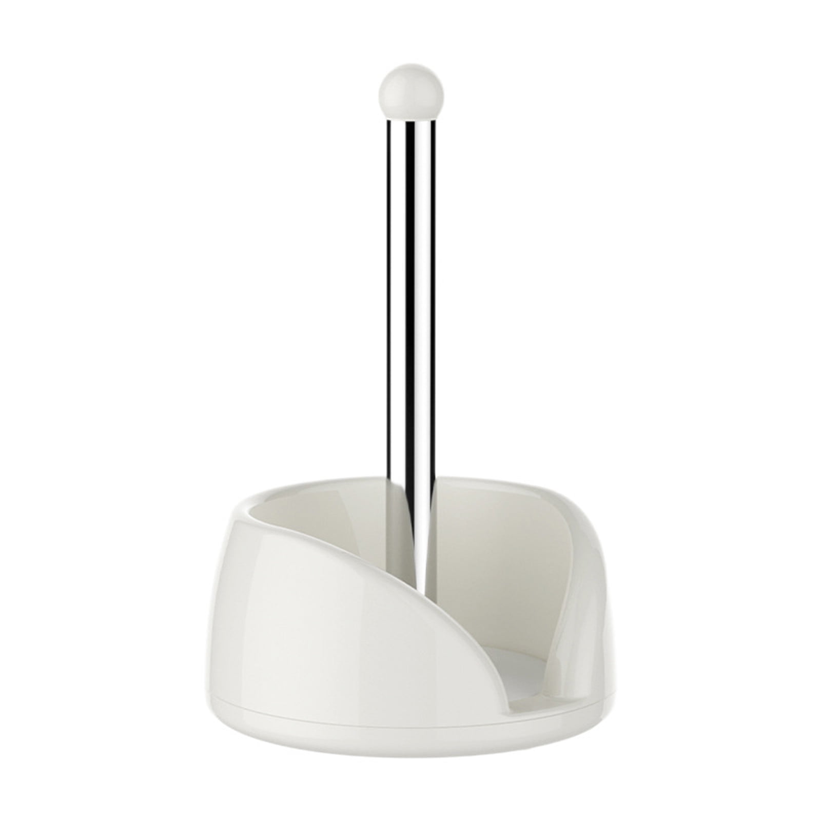 360 Degree Rotating Paper Towel Holder With Storage Shelf For Kitchen Office Bathroom Organiser Tissue Roll Rack