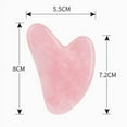 thumbnail image 3 of Cheers.US Facial Gua Sha Face Tool: Roller Rose Quartz Scraping Guasha Board Natural Jade Stone Massage Acupuncture for Skincare Neck Chin Lymph Depuffing Gu Gus Shua Massager - Gusha, 3 of 3