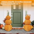thumbnail image 3 of MInHoues Set of 3 Fall Pumpkin Decorative Ornaments Detachable, Tabletop for Autumn Home Decor Thanksgiving Party , 2x1ft, 3 of 10