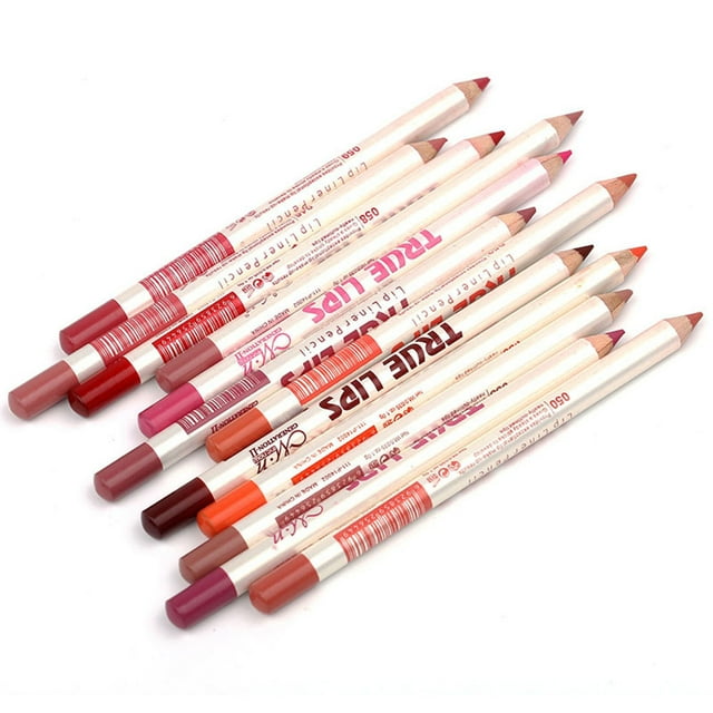 Lápiz labial delineador de labios mate de 12 colores 1 caja (12 yeacher Delineador de labios