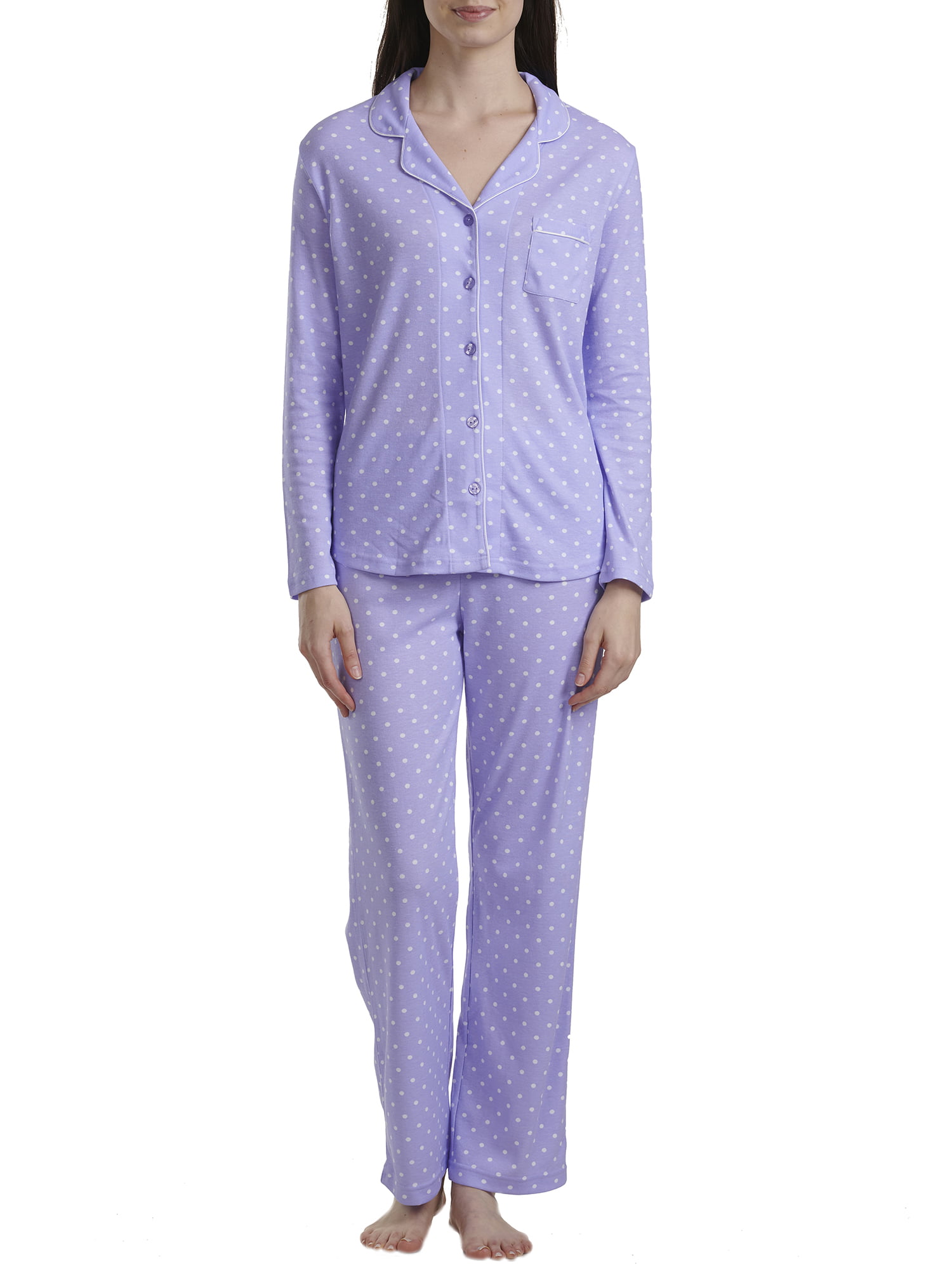 Karen Neuburger Womens Pajamas 3/4 Sleeve Pullover Henley Pj Set Pajama Set