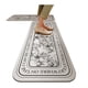 thumbnail image 4 of Alfombras de baño, alfombras para sala, alfombras de área, alfombras de baño y cocina. Este tapete se puede limpiar, lavar, repeler el aceite y es antideslizante. La tira larga de cuero se puede corta, 4 of 6