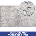 thumbnail image 4 of SoHome Cozy Living Watercolor Damask Anti-Fatigue Kitchen Mat, Cream/Blue, 20"x36", 4 of 7