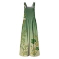thumbnail image 4 of Women St. Patrick's Day Baggy Overall Shamrock Print Sleeveless Straight Leg Jumpsuits 2026 Fashion Spring Rompers with Adjustable Straps, 4 of 6