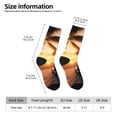 thumbnail image 2 of Picia Hawaiian Sunset Beach Print Athletic Socks for Men & Women – Cushioned Moisture-Wicking Crew Socks for Sports, Running, and Training, Soft & Breathable Size 5-11, 2 of 6