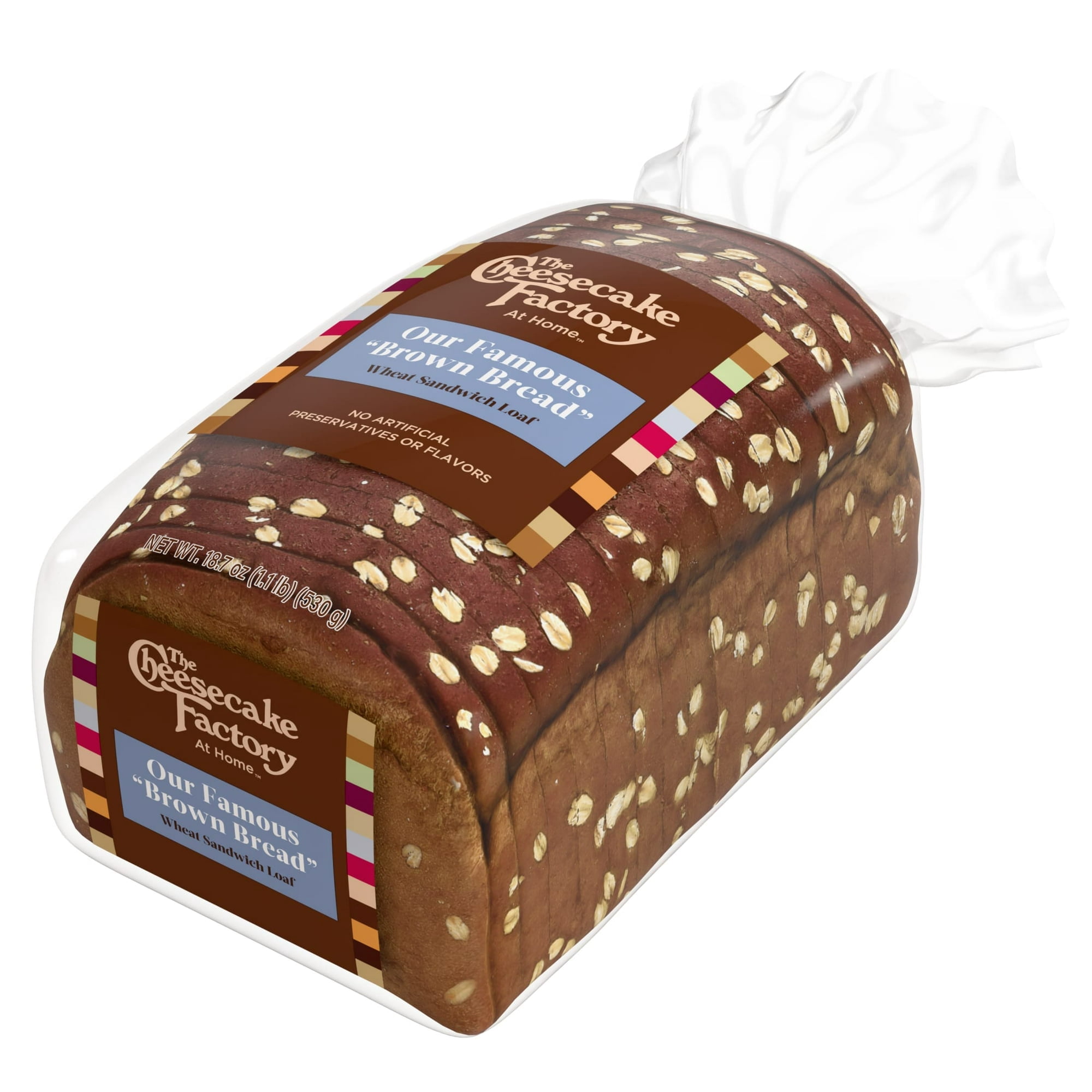 The Cheesecake Factory At Home Famous "Brown Bread" Sweet Wheat Sandwich Loaf, 18.7 oz, Kosher
