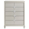 thumbnail image 3 of Olivia 5-drawer Bedroom Chest of Drawers Pearl White, 3 of 14