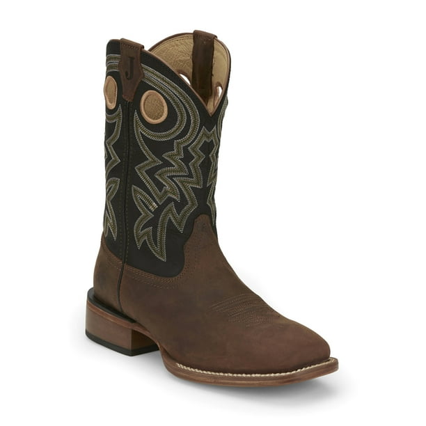 Justin Boots Mens Frontier 11 Inch Tuf Wide Square Toe Cowboy Casual Mid C Walmart Business Supplies