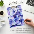 thumbnail image 4 of FMSHPON Purple Hydrangea Flower Petals Clipboard Hardboard Wood Nursing Clip Board and Pull for Standard A4 Letter 13x9 inches, 4 of 7