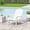 White, variant on 36" Foldable Rustic Single Sofa, Lounge Chair with Built‑In Cup Holders, Upholstered Chair for Deck Patio Poolside Outdoor Areas, White