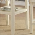 thumbnail image 2 of Counter Height Wooden Table In Cream Color, 2 Drop Leaves Extension, Open Compartment & Tapered Leg Storage Top, 2 of 2