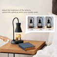 thumbnail image 2 of Candle Warmer Lamp, Touch Control Dimmable Metal Candle Lamp Warmer Height Adjustable, Compatible with Yankee Candle and 3 Wick Large Jars, Candle Warmer Lamps Scented Wax for Home Decor (Black), 2 of 8