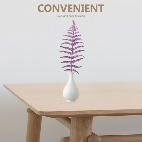 MLINS Purple Plastic Simulation Leaves for Home Decoration Create Romantic Atmosphere 10 Pieces