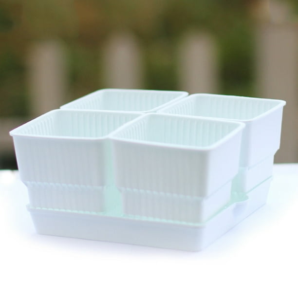 Square Plastic Succulent Planter Pots Tray Set Garden Nursery Cactus Plant Pot Com - Square Plastic Garden Planters Square Plastic Succulent Planter Pots Tray Set Garden Nursery Cactus Plant Pot Com - Square Plastic Garden Planters