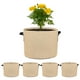 thumbnail image 1 of Uxcell 5 Paquete de Bolsas de Cultivo para Plantas de 5 Galones, Macetas de Tela Engrosada de 300G con Asas, Macetas de Jardín Caqui, 1 of 7