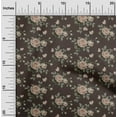 thumbnail image 2 of oneOone Silk Tabby Dark Chocolate Fabric Floral Sewing Fabric By The Yard Printed Diy Clothing Sewing Supplies 42 Inch Wide, 2 of 5