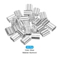 thumbnail image 3 of Uxcell 5/32" 4mm Aluminio Crimpado Manga Doble Ferrule para Cable de Acero, Paquete de 25, 3 of 5