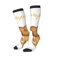 thumbnail image 2 of Bingfone Compression Socks for Women and Men Long Socks for Running Athletic Cycling Nurse-Pumpkin Pie Gnome, 2 of 8