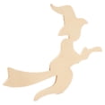 thumbnail image 2 of Witch on Broom Wooden Cutout 12 x 18 Inches, 12 Unfinished Birch Wood Cutouts for Halloween Decor and DIY Crafts, by Woodpeckers, 2 of 6