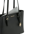 thumbnail image 2 of Michael Kors Charlotte Large 3 in 1 Tote Large Crossbody Handbag, Black, 3 Piece, 2 of 6