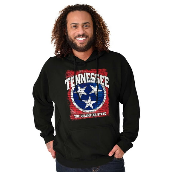 Tennessee TN Volunteer State Flag Hoodie Sweatshirt Women Men Brisco Brands S