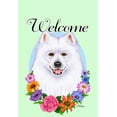 thumbnail image 1 of Samoyed - Best of Breed Welcome Flowers Garden Flags, 1 of 1