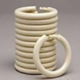 thumbnail image 2 of Simple Spaces Shower Curtain Rings Beige Plastic O Hooks (12 Count), 2 of 2