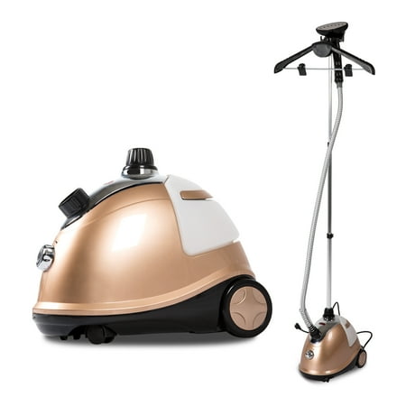Kinbor Garment Steamer 360 Degree Swivel Hanger Fabric Brush High Efficiency Metal Steam Panel 1500W