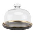 thumbnail image 1 of Miangastore 1 Set Cake Glass Cover Ceramic Tray Set Food Preservation Cover Cake Tray Set, 1 of 8