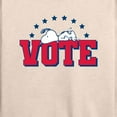 thumbnail image 3 of Peanuts - Vote Snoopy - Women's Lightweight French Terry Long Sleeve Shirt, 3 of 6