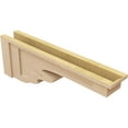 thumbnail image 5 of 6"W x 36"D x 12"H Thin Highland Rough Cedar Woodgrain TimberThane Corbel, Primed Tan, 5 of 6