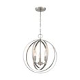 thumbnail image 4 of 60/7047 Nuvo Lighting Pendleton-3 Light Pendant in Glam Style-16 Inches Wide by 18.38 Inches High-Brushed Nickel Finish    -Traditional Installation, 4 of 5