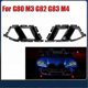 thumbnail image 4 of Car Front Bumper Vent Grill Air Duct Grille Cover Black for G80 M3 G82 G83 2021-2024 g20241799367, 4 of 5