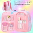 3Pcs Girls Backpack,Cute Rainbow School Backpack For Kids Children With
