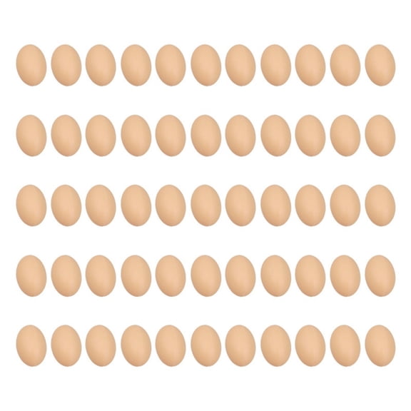 50 Pcs Easter Eggs - Realistic Brown Artificial Chicken Eggs for DIY Crafts, Painting, Basket Fillers, Easter Party Decorations, and Home Spring Decor