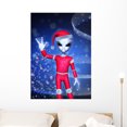 thumbnail image 1 of Santa Claus Alien Christmas Wall Mural by Wallmonkeys Peel and Stick Graphic (36 in H x 25 in W) WM346927, 1 of 4