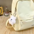thumbnail image 2 of Mochila escolar informal Mochila de nailon Mochila estilo preppy con varios bolsillos (Amarillo) Sywqhk Para Estrenar, 2 of 8