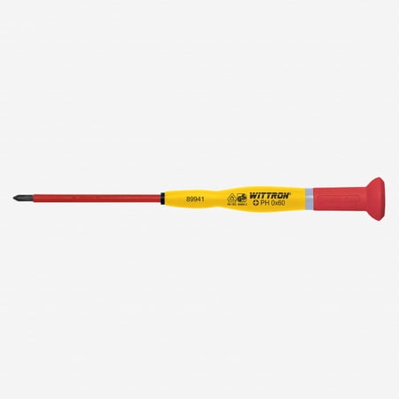 UPC: 0843221019105 | Witte 89942 #00 x 40mm Wittron Precision Insulated Phillips Screwdriver