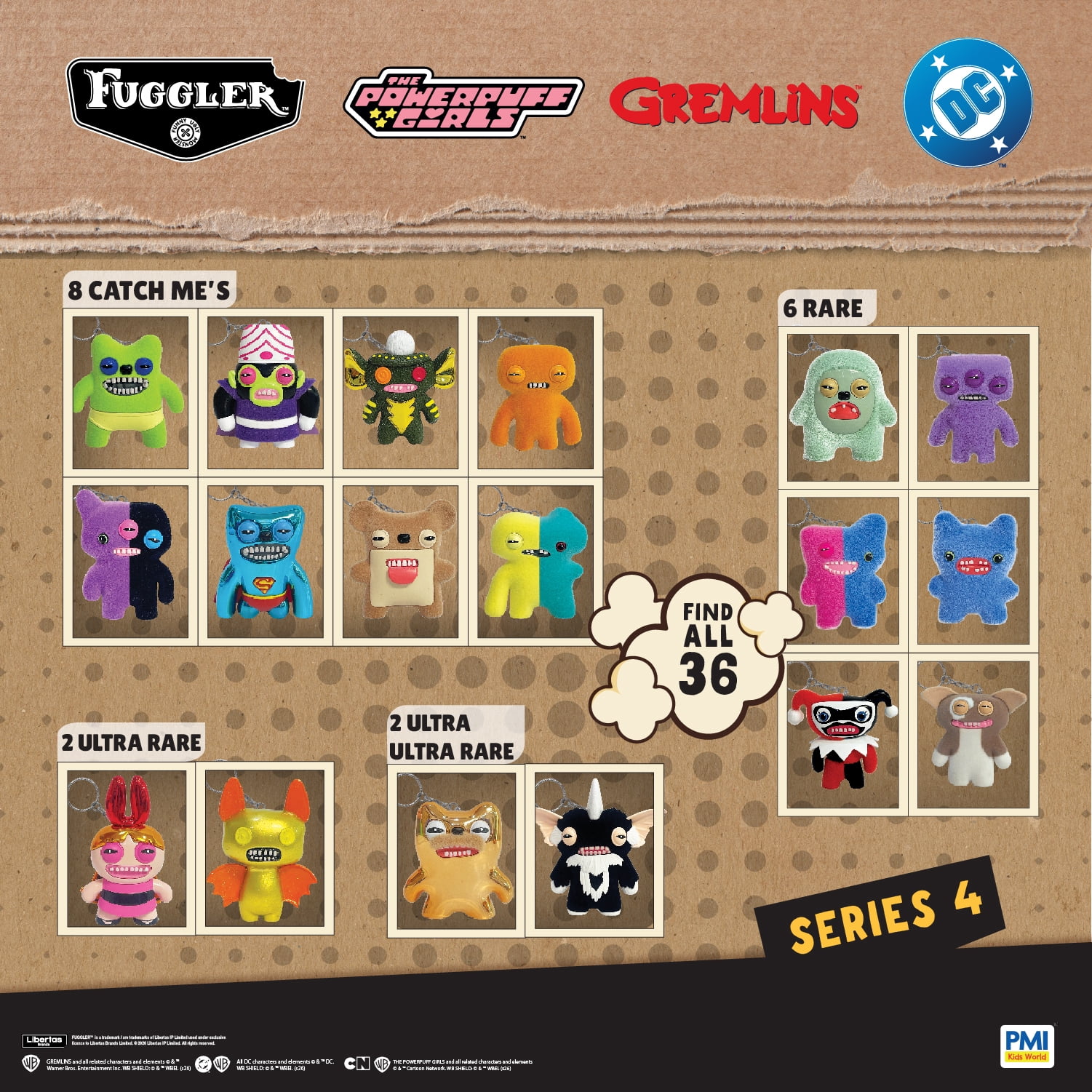 Fuggler x Warner Bros 2.5 in Collectible Keychain Blind Bag 1 Pack