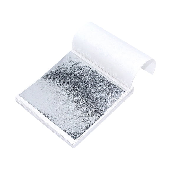 100 Sheets Imitation Silver Foil Paper D - For Crafting, Decorating, Party Favors, Diy Projects, Gift Wrapping, Scrapbooking - For Crafters, Event Planners, Diy Enthusiasts, Gift