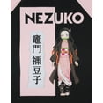 thumbnail image 5 of Demon Slayer Women's Nezuko Kamado Anime Character Pajama Sleep Shirt Raglan Nightgown, 5 of 8