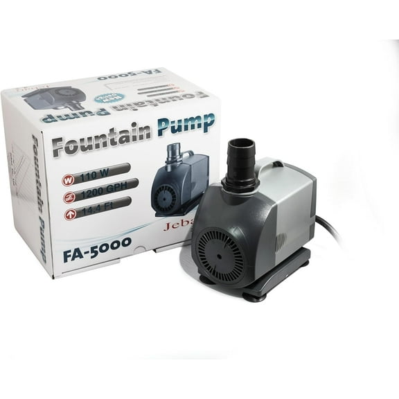 Jebao FA-5000 Submersible Fountain Pump for Hydroponics, Aquaponics, Waterfall, Fish Pond