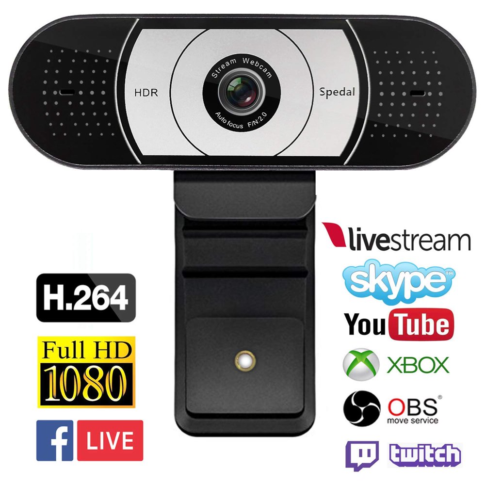 Spedal Streaming 1080P cam, Gaming Live USB Camera Compatible with Xbox One OBS Mixer Xsplit