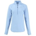 thumbnail image 2 of Women's Cutter & Buck  Powder Blue Indianapolis Colts Peshastin Eco Fleece Recycled Half-Zip Top, 2 of 3