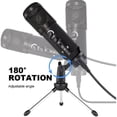 thumbnail image 6 of SHELLTON USB Condenser Microphone Mic Kit Tripod Stand For Recording YouTube PC Game Chat, 6 of 8