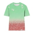 thumbnail image 4 of Youyipin Womens Tops Hawaiian T-Shirt Flower Print Short Sleeve Shirts For Women Novelty Crewneck Tee Graphic Tees For Women, 4 of 4