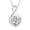 Steel, variant on Infinity with Rose Pendent for Ashes and Chain Cremation Jewelry for Ashes Holder Urn Necklace for Ashes of Loved One