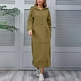 thumbnail image 5 of LIaqionyy Womens Hoodie Dress Fall Winter Outfits Oversized Long Sweatshirt Pullover Maxi Dresses with Pocket, 5 of 5