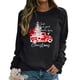 thumbnail image 5 of Casual Pullover Top, Christmas Patterns Long Sleeves Polyester Fiber Pullover Top For Office ANGGREK Otros, 5 of 6